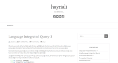 Desktop Screenshot of hayriali.com