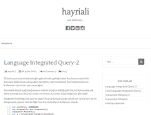 Tablet Screenshot of hayriali.com
